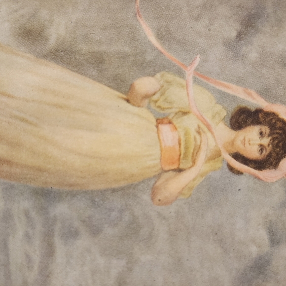 Vintage Thomas Lawrence Blue Boy & Pinkie Framed Black & Gold Victorian Art - Picture 2 of 12